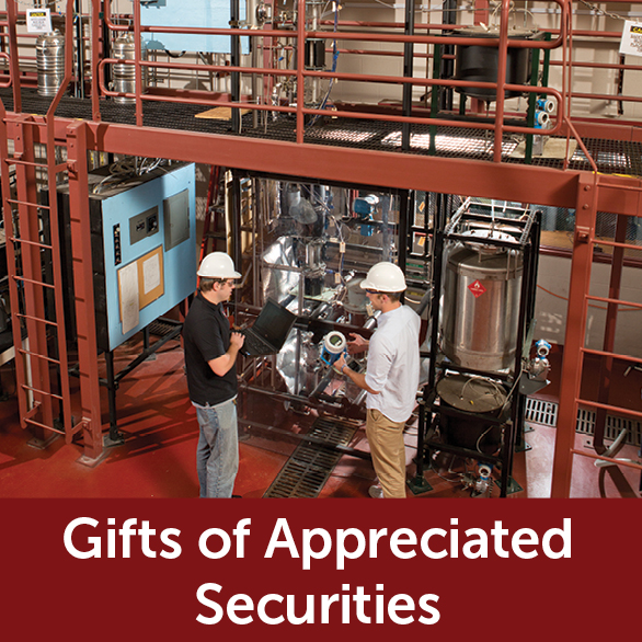 Rollover image of two students. Link to Gifts of Appreciated Securities. Rollover image of two students. Link to Gifts of Appreciated Securities.